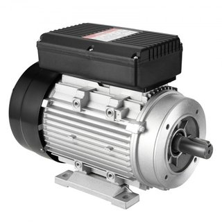 Motor Eléctrico de 1.5KW 1400 rpm, AC 220~240V 9.85A, 90L, Marco B34, Motor de Compresor de Aire Monofásico, Eje Con Diente de 24mm, Rotación CW/CCW para Maquinaria Agrícola y Equipos Generales