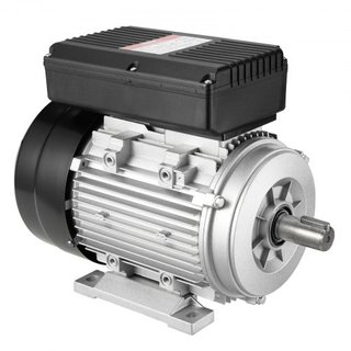 Motor Eléctrico de 1.1KW 2800 rpm, AC 220~240V 7.1A, 90S, Marco B3, Motor de Compresor de Aire Monofásico, Eje Con Diente de 24mm, Rotación CW/CCW para Maquinaria Agrícola y Equipos Generales