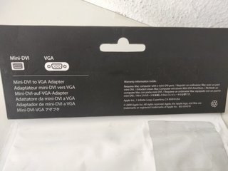 Adaptador Mini-DVI a VGA Apple