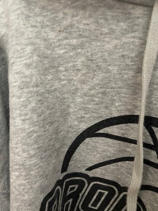 Sudadera corta gris con estampado Brooklyn