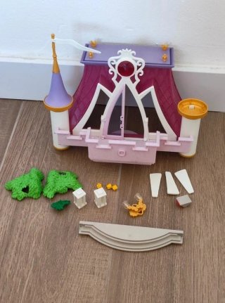 Playmobil muñecos, accesorios, castillo y avión