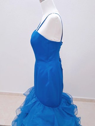 Vestido Fiesta Azul Real Moril