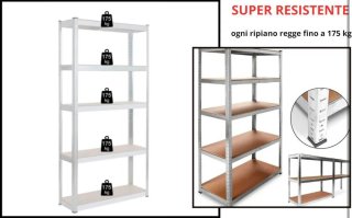 Set  due Scaffali metallo e legno