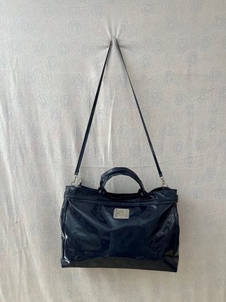 Borsa D&G lucida effetto vernice vintage y2k