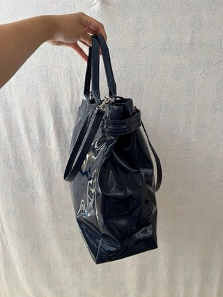 Borsa D&G lucida effetto vernice vintage y2k