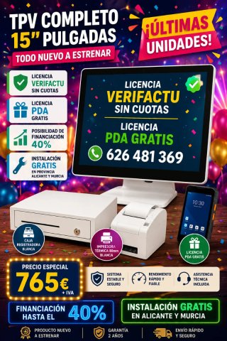 TPV Completo 15 Nuevo a Estrenar