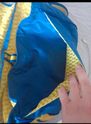Borsa a tracolla BAZ blu e gialla