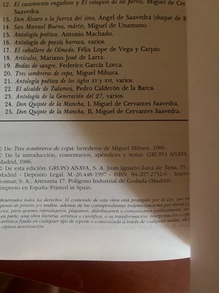Tres sombreros de copa (Biblioteca Didactica An...