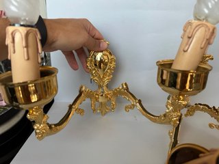 Coppia Applique Vintage Anni'70- Cuore Parthenope