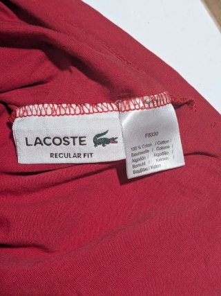 Camiseta Lacoste Roja Talla L