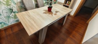 Mesa comedor extensible + 4 sillas