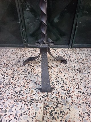 Lámpara forja vela 150cm