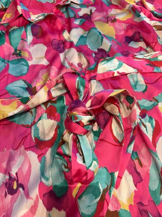 Vestido Zara floral multicolor