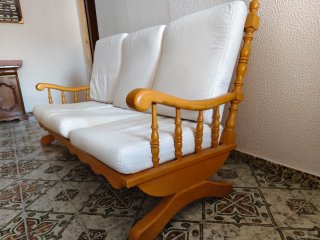 Conjunto de Sofás Rústicos de madera
