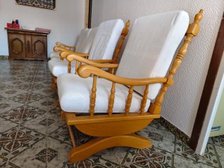Conjunto de Sofás Rústicos de madera