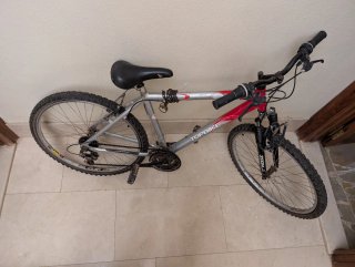 Bicicleta Montaña 26 Roja/Plata