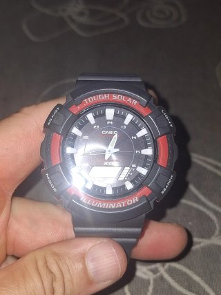 Reloj Casio Tough Solar AD-S800WH Negro/Rojo