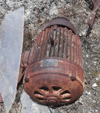 Motor y Compresor Industrial antiguos