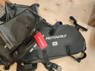MOTOWOLF MB2 Mochila Lateral Impermeable 28L