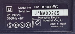 Panasonic grabador reproductor Super VHS TBC Japan
