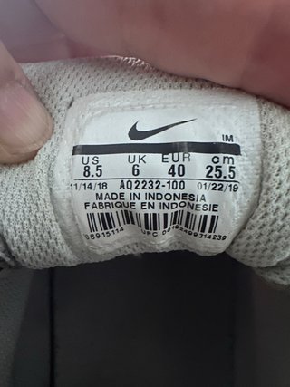 Deportivas Nike Ebernon Low Blancas y Rosas T40