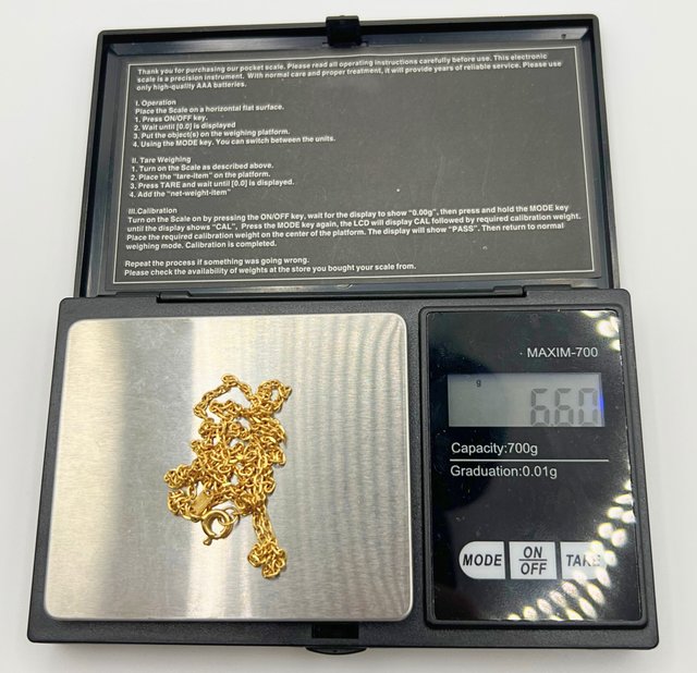 Cadena Oro 18k Forzada 6.60 gr