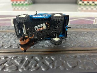 Scalextric Jeep STS Azul