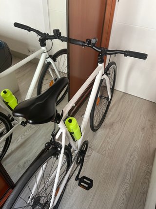 Bicicleta Fixie Blanca Como Nueva