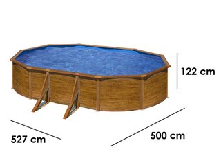 Piscina Gre Ovalada 500x300x120cm