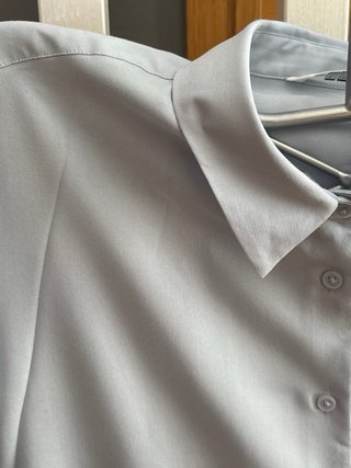 Camisa de vestir azul mujer