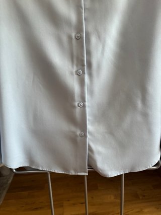 Camisa de vestir azul mujer