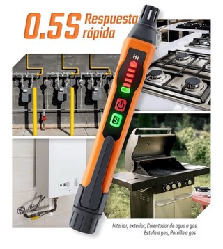 Detector Gas TopTes PT177 Alarma Audible/Visual