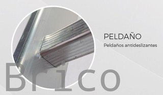 Escalera Aluminio 3x15 - 4+4+4 M - 80x25mm