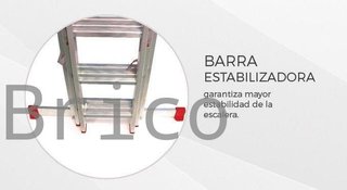 Escalera Aluminio 3x15 - 4+4+4 M - 80x25mm