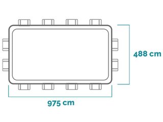 Piscina Intex Ultra XTR 975x488x132 cm