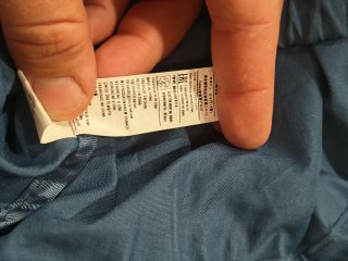 Mochila saco Benetton azul y turquesa