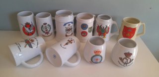 Lote 27 Tazas Vintage Militares