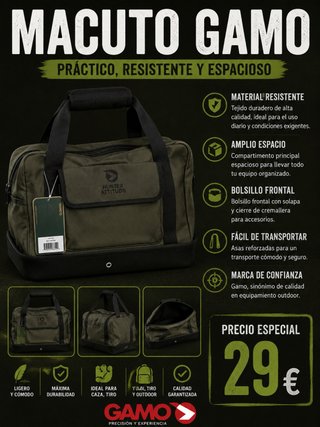 Macuto Gamo Práctico Resistente Espacioso