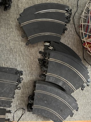 Pista Scalextric con mandos y transformador
