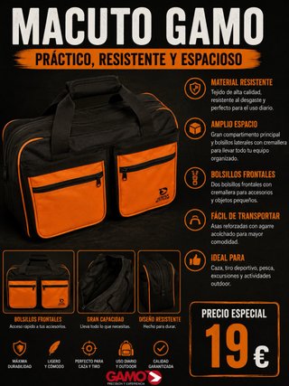 Macuto Gamo Negro y Naranja