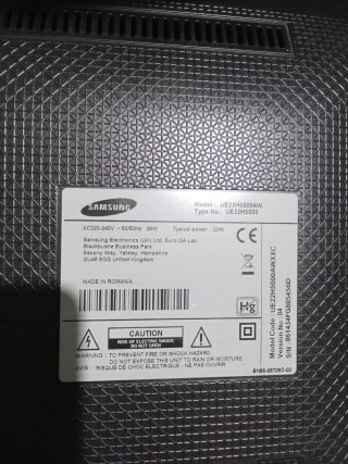 Samsung TV 22 pulgadas no Smart
