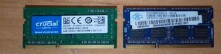 Memoria RAM Crucial/Kingston 4GB DDR3