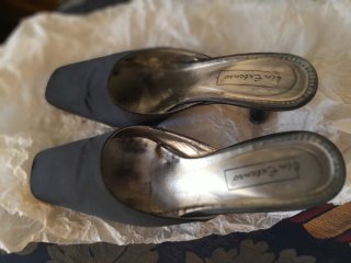 Zapatos de raso negros talla 36