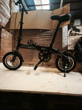 Bicicleta Plegable Negra