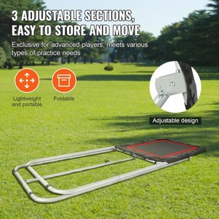 Reboteador de Lacrosse Plegable para Jardín, Red de Rebote de Voleibol de 3x4 Pies, Pantalla de Entrenamiento de Devolución de Béisbol y Softbol, Pared de Entrenamiento de Práctica de Tiro con Áng...