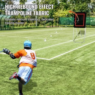 Reboteador de Lacrosse Plegable para Jardín, Red de Rebote de Voleibol de 3x4 Pies, Pantalla de Entrenamiento de Devolución de Béisbol y Softbol, Pared de Entrenamiento de Práctica de Tiro con Áng...