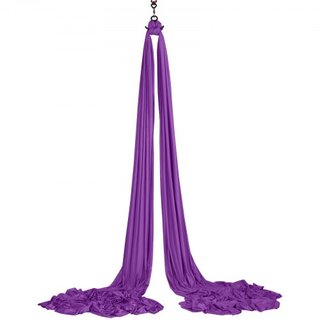 Columpio de Seda Aérea y Yoga, 8.7 Yardas, Kit de Hamaca de Yoga Aéreo con Tela de Nylon de 100gsm, Hardware de Rigging Completo y Guía de Configuración Fácil, Vuelo Antigravedad para Todos los Ni...