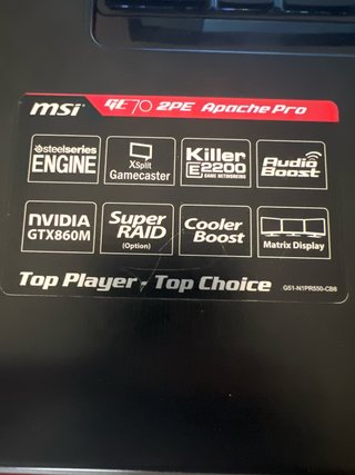 MSI GE70 2PE Apache Pro Portátil