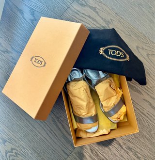 Sandalias Tod's Plateadas, originales