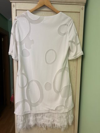 Vestido blanco verano círculos